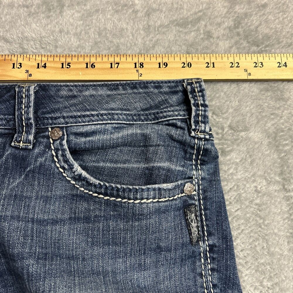 Silver Suki Surplus 18/32 Womens Jeans Medium Wash Y2K Bootcut - Picture 5 of 16